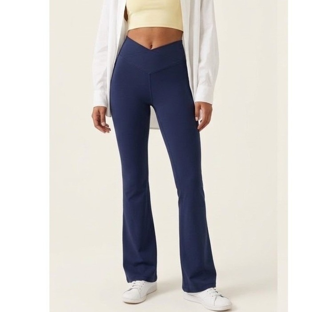 Offline by Aerie Real Me Xtra Bootcut Leggings Small Short S Purple High Waisted